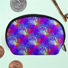 Rainbow Led Zeppelin Symbols Accessory Pouch (large) by SaraThePixelPixie