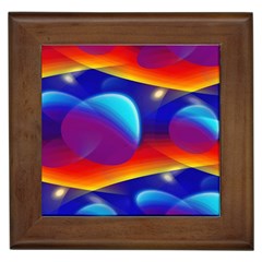 Planet Something Framed Ceramic Tile by SaraThePixelPixie