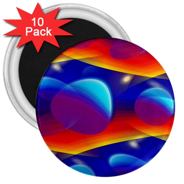 Planet Something 3  Button Magnet (10 pack)