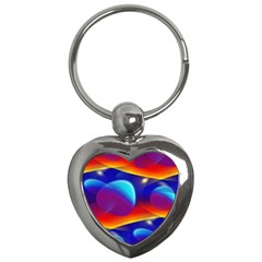 Planet Something Key Chain (heart) by SaraThePixelPixie