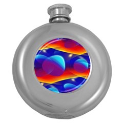 Planet Something Hip Flask (round)