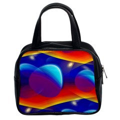 Planet Something Classic Handbag (two Sides) by SaraThePixelPixie