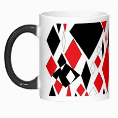 Distorted Diamonds In Black & Red Morph Mug by StuffOrSomething