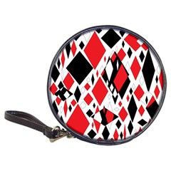 Distorted Diamonds In Black & Red Cd Wallet by StuffOrSomething