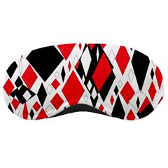 Distorted Diamonds In Black & Red Sleeping Mask by StuffOrSomething