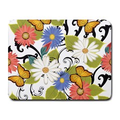 Floral Fantasy Small Mouse Pad (rectangle)