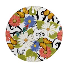 Floral Fantasy Round Ornament