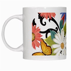 Floral Fantasy White Coffee Mug