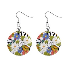 Floral Fantasy Mini Button Earrings