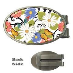 Floral Fantasy Money Clip (oval)