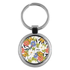 Floral Fantasy Key Chain (round)