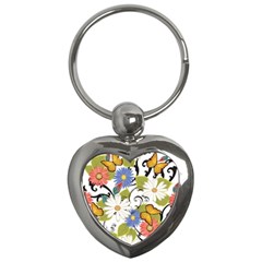 Floral Fantasy Key Chain (heart)