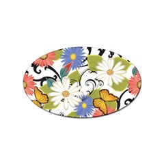 Floral Fantasy Sticker (oval) by R1111B