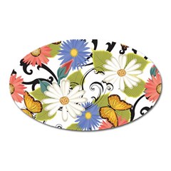 Floral Fantasy Magnet (oval)