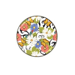 Floral Fantasy Golf Ball Marker 4 Pack (for Hat Clip)