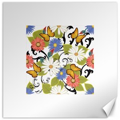 Floral Fantasy Canvas 20  X 20  (unframed) by R1111B