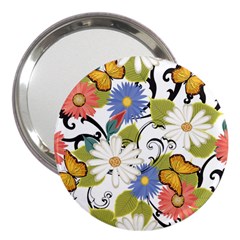 Floral Fantasy 3  Handbag Mirror by R1111B