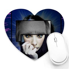 Fibro Brain Mouse Pad (heart)