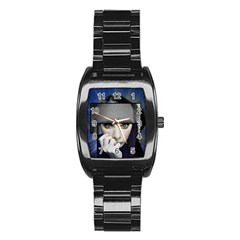 Fibro Brain Stainless Steel Barrel Watch