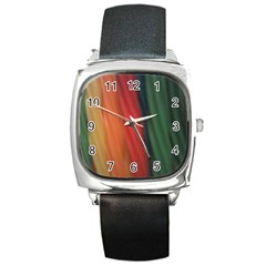 0718141618 Square Leather Watch