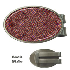 Trippy Tartan Money Clip (oval)