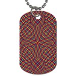 Trippy Tartan Dog Tag (Two-sided)  Front