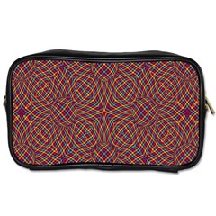 Trippy Tartan Travel Toiletry Bag (two Sides)