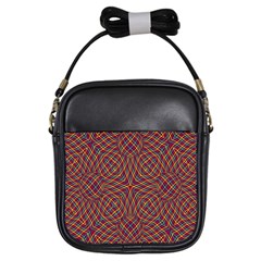 Trippy Tartan Girl s Sling Bag