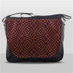 Trippy Tartan Messenger Bag Front