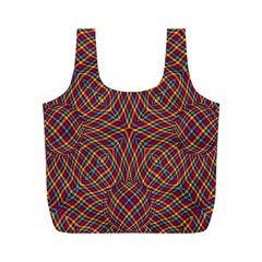 Trippy Tartan Reusable Bag (m) by SaraThePixelPixie