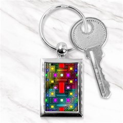 Abstract Modern Key Chain (rectangle)