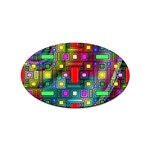 Abstract Modern Sticker 10 Pack (Oval) Front