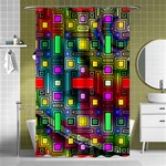 Abstract Modern Shower Curtain 48  x 72  (Small) Curtain(48  X 72 ) - 42.18 x64.8  Curtain(48  X 72 )