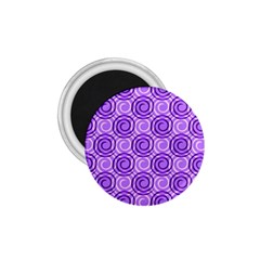 Purple And White Swirls Background 1 75  Button Magnet