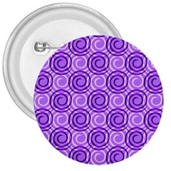 Purple And White Swirls Background 3  Button