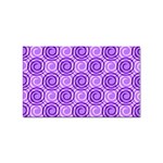 Purple And White Swirls Background Sticker 10 Pack (Rectangle) Front