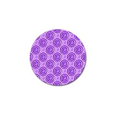 Purple And White Swirls Background Golf Ball Marker