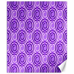 Purple And White Swirls Background Canvas 8  X 10  (unframed) by Colorfulart23