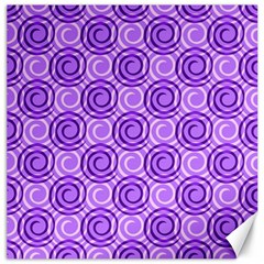 Purple And White Swirls Background Canvas 12  X 12  (unframed) by Colorfulart23