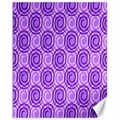 Purple And White Swirls Background Canvas 16  X 20  (unframed) by Colorfulart23