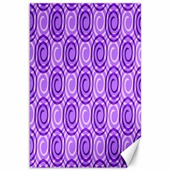 Purple And White Swirls Background Canvas 20  X 30  (unframed)