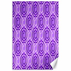 Purple And White Swirls Background Canvas 24  X 36  (unframed) by Colorfulart23