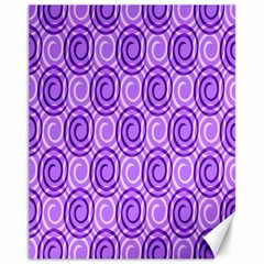 Purple And White Swirls Background Canvas 11  X 14  (unframed) by Colorfulart23