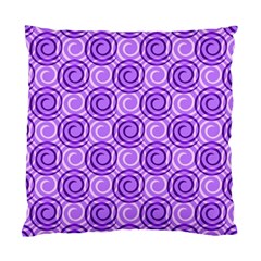 Purple And White Swirls Background Cushion Case (single Sided) 