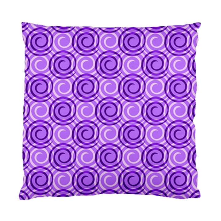 Purple And White Swirls Background Cushion Case (Two Sided) 