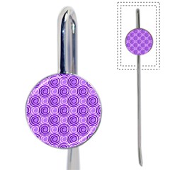 Purple And White Swirls Background Bookmark