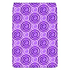 Purple And White Swirls Background Removable Flap Cover (large)