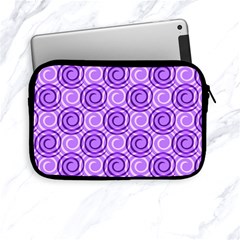 Purple And White Swirls Background Apple Ipad Mini Zippered Sleeve