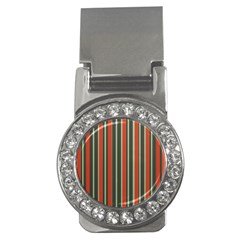 Festive Stripe Money Clip (cz)