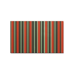 Festive Stripe Sticker (rectangle) by Colorfulart23